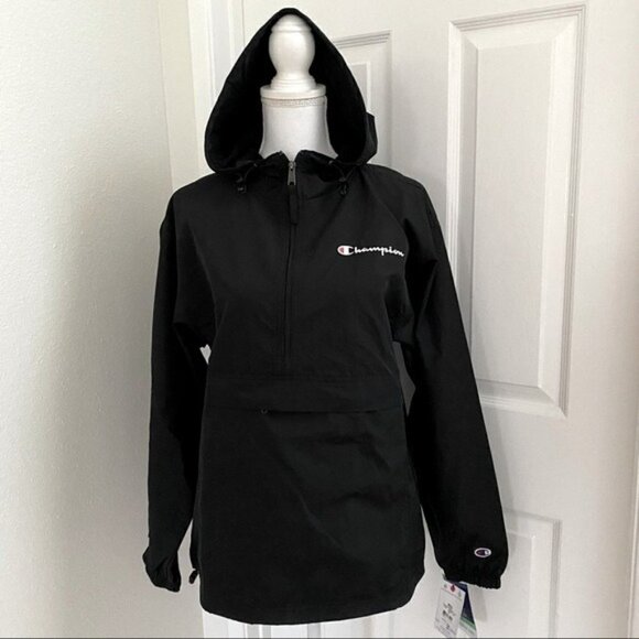 Champion Stadium Packable Jacket Blk Small Unisex - Picture 1 of 11